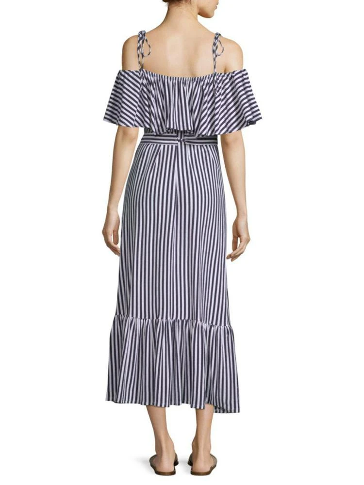 商品MDS Stripes|Rebecca Ruffle Stripe Dress,价格¥1555,第2张图片详细描述