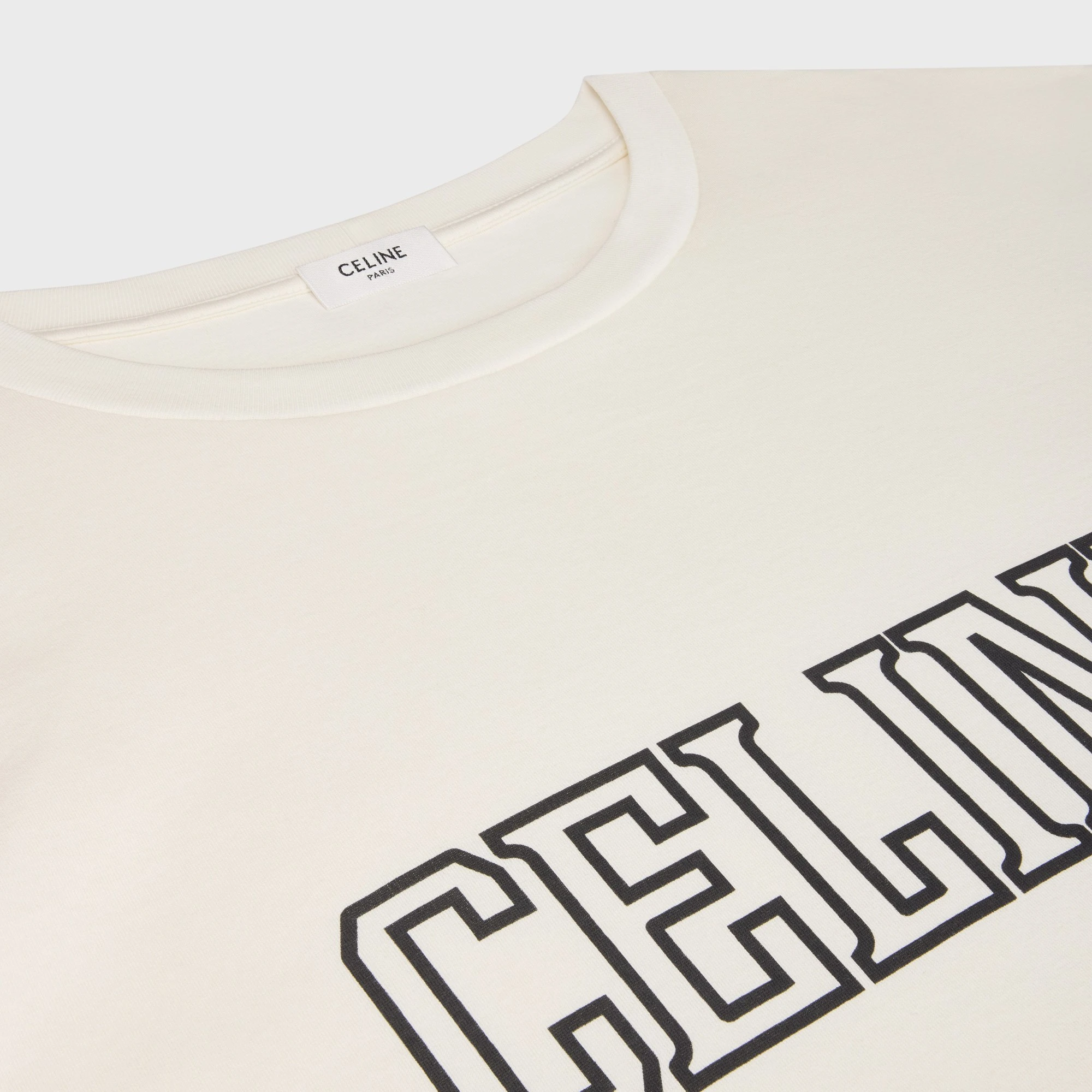 商品【商品预售7天】 Celine|Celine 男士T恤 RX077671QFZT4 白色,价格¥3689,第4张图片详细描述
