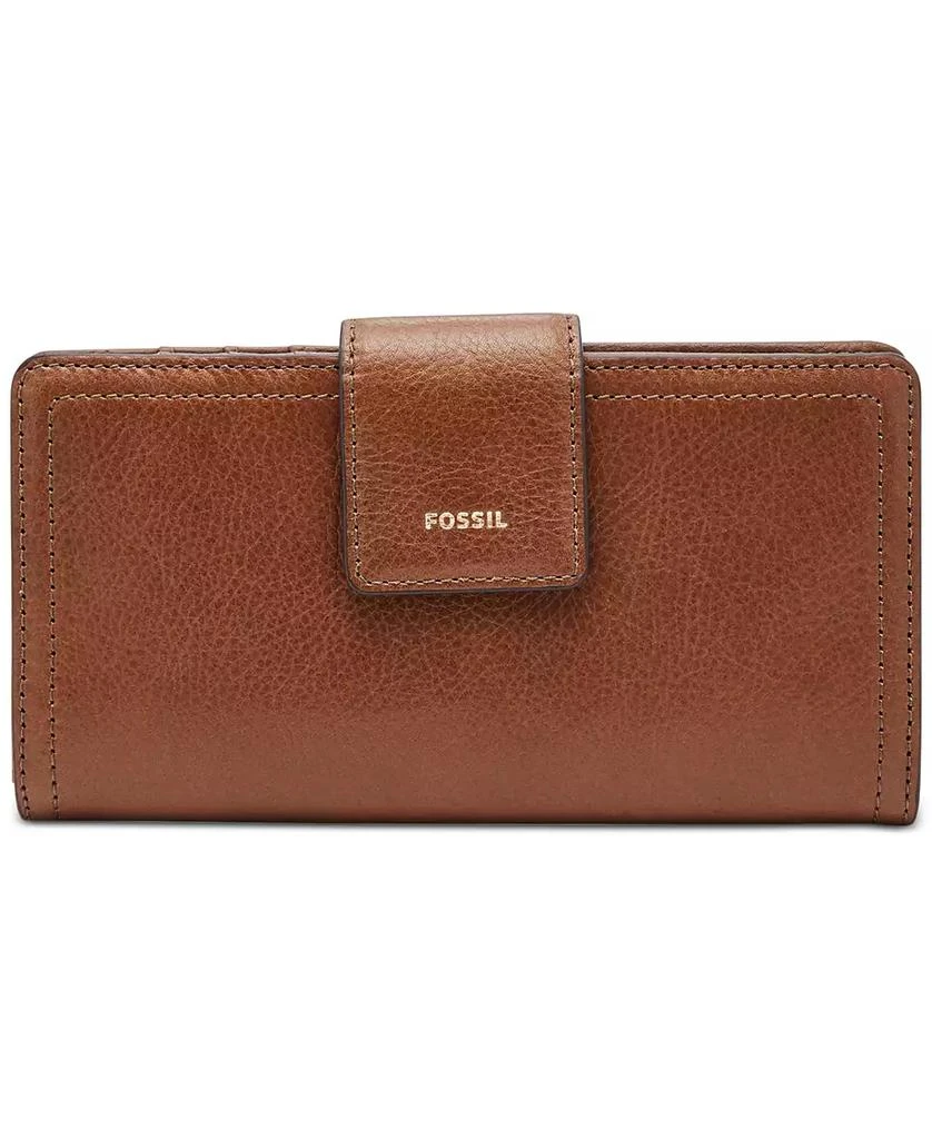商品Fossil|Logan Leather RFID Tab Clutch Wallet,价格¥427,第1张图片
