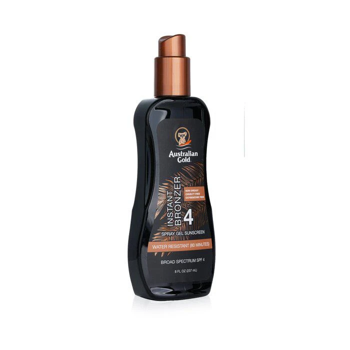 商品Australian Gold|Australian Gold 美黑防晒喷雾啫喱SPF4 237ml/8oz,价格¥89,第2张图片详细描述