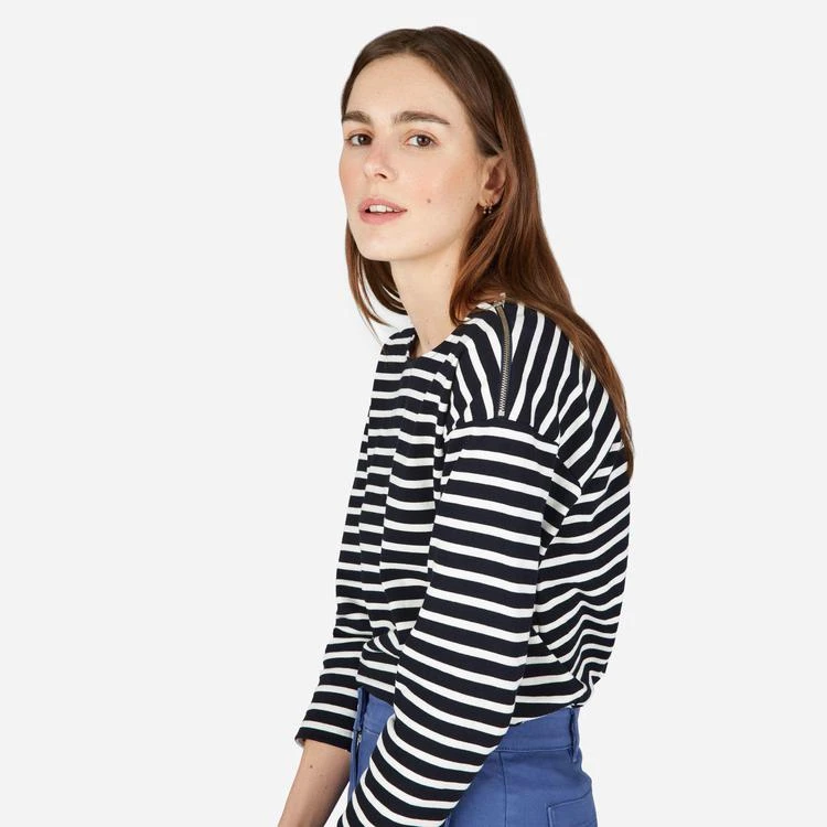 商品Everlane|纯棉条纹长袖T恤,价格¥236,第3张图片详细描述