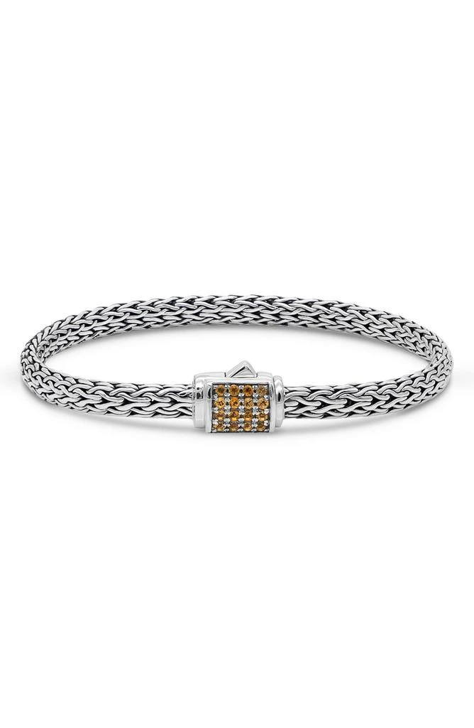 商品DEVATA|Sterling Silver Semiprecious Stone Chain Bracelet,价格¥899,第1张图片