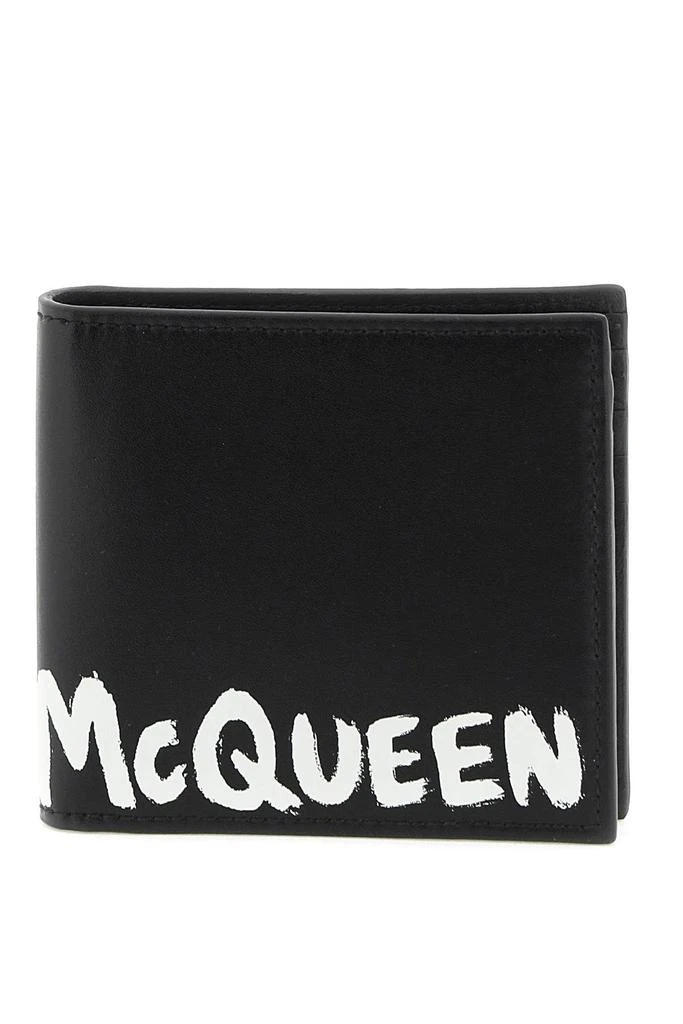 商品Alexander McQueen|'MCQUEEN GRAFFITI' BI-FOLD WALLET,价格¥683,第1张图片