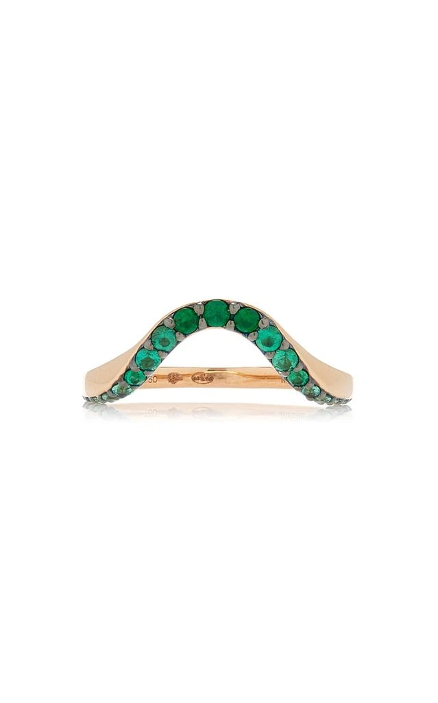 商品Marie Mas|Marie Mas - 18K Rose Gold Emerald Ring - Green - US 7 - Moda Operandi - Gifts For Her,价格¥22889,第1张图片