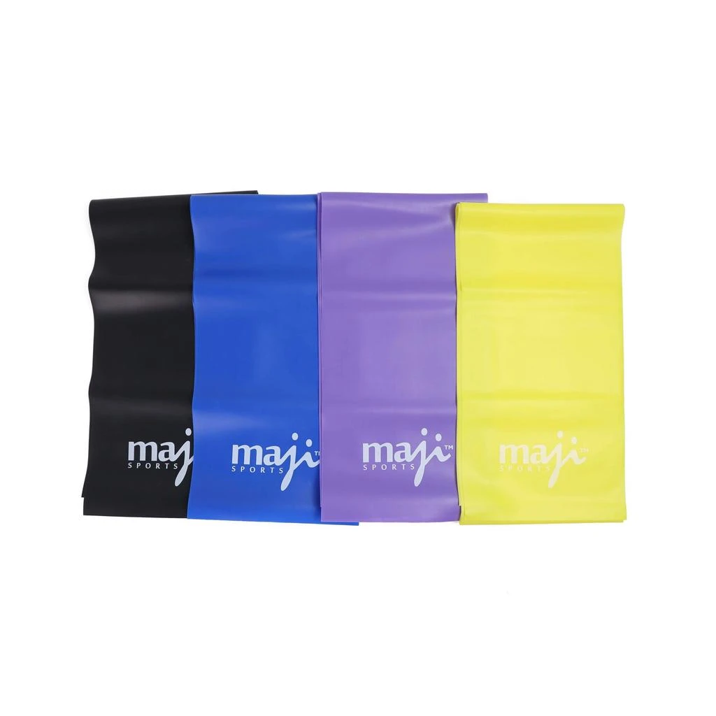 商品Maji Sports|Full Body Exercise & Stretch Bands Variable Resistance 4 Pack,价格¥481,第1张图片