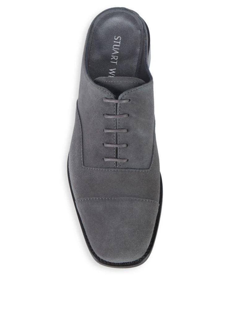 商品Stuart Weitzman|Halfdays Suede Backless Loafers,价格¥789,第4张图片详细描述