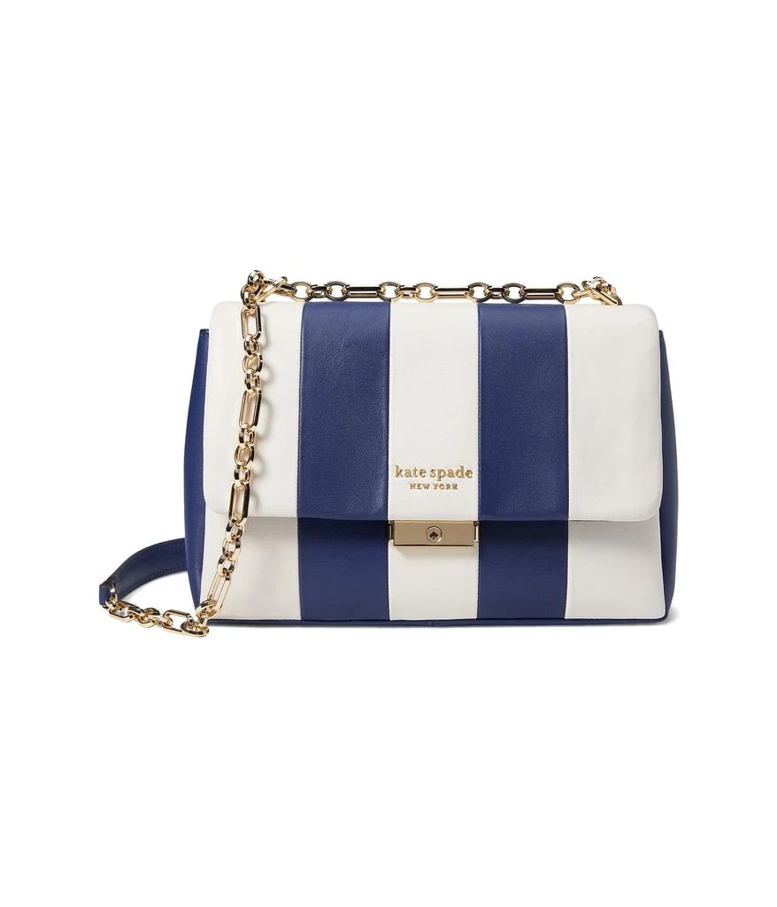 商品Kate Spade|Carlyle Striped Smooth Leather Medium Shoulder Bag,价格¥1450,第1张图片