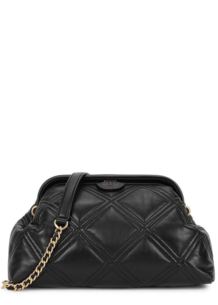 商品Tory Burch|Fleming black quilted leather shoulder bag,价格¥4596,第1张图片