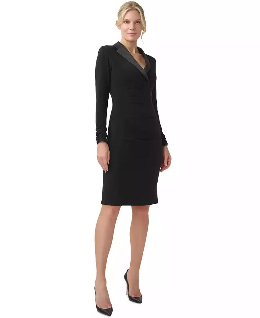 商品Adrianna Papell|Women's Jersey Tuxedo Sheath Dress,价格¥884,第1张图片