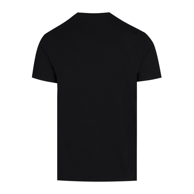 Alexander McQueen 亚历山大·麦昆 男士黑色印花短袖T恤 622100-QPZ54-0901商品第3张图片规格展示