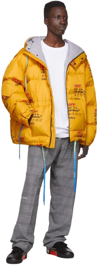 商品Off-White|Yellow Down Industrial Puffer Jacket 男款羽绒服,价格¥5280,第5张图片详细描述