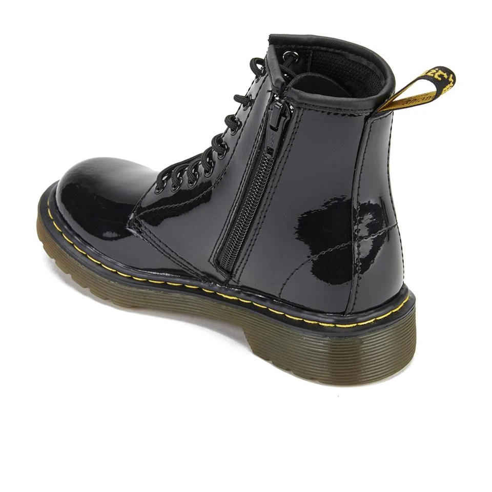 商品Dr. Martens|DR. MARTENS KIDS' 1460 J PATENT LAMPER LACE UP BOOTS - BLACK,价格¥400,第4张图片详细描述