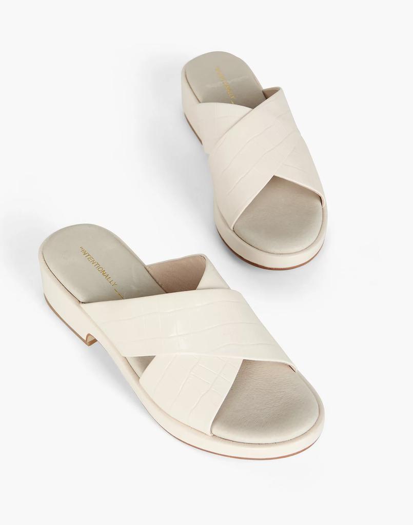 商品Madewell|Intentionally Blank Leather Vonda Slide Sandals,价格¥1378,第1张图片