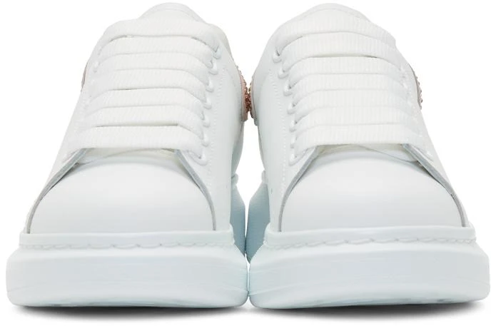 商品Alexander McQueen|White & Pink Crystal Oversized Sneakers 球鞋,价格¥4105,第2张图片详细描述
