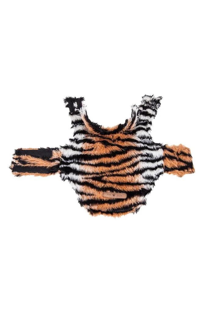 商品PET LIFE|LUXE Tigerbone Glamourous Patterned Faux Fur Dog Coat,价格¥330,第5张图片详细描述