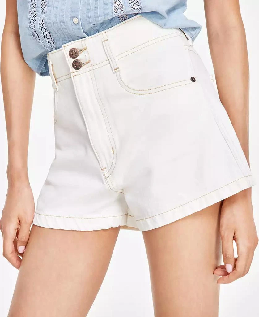 商品Levi's|High-Waisted Cotton Mom Shorts,价格¥114,第4张图片详细描述