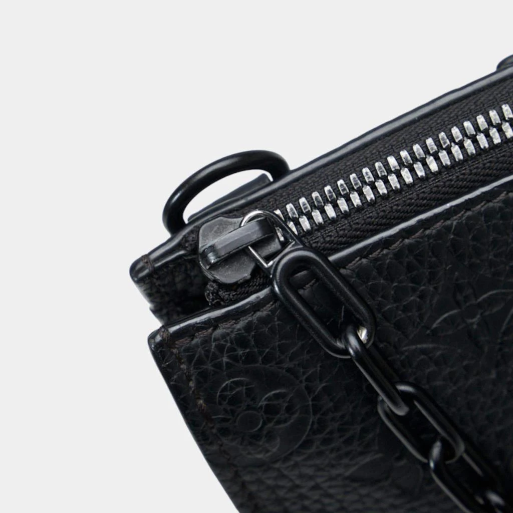 Louis Vuitton Black Leather Monogram Empreinte Sac Plat Messenger Crossbody Bag 商品