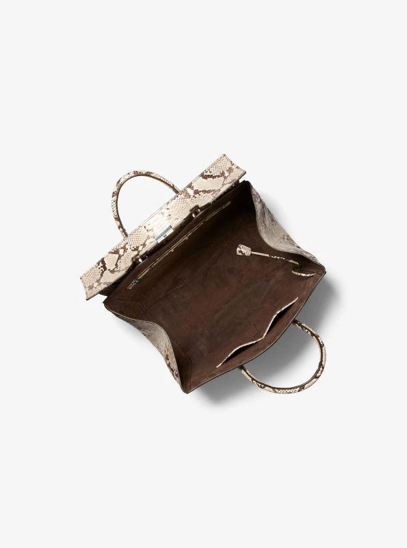 商品Michael Kors|Campbell Large Python Embossed Leather Weekender Bag,价格¥6250,第2张图片详细描述