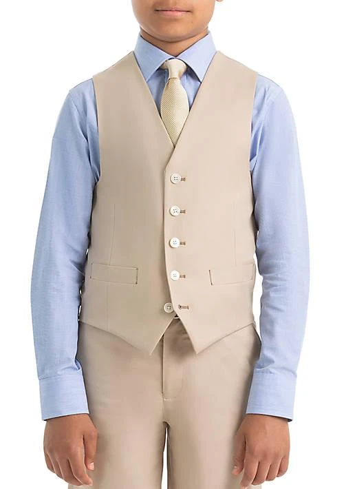 商品Ralph Lauren|Ralph Lauren Boys 4 7 Tan Cotton Vest,价格¥412,第1张图片