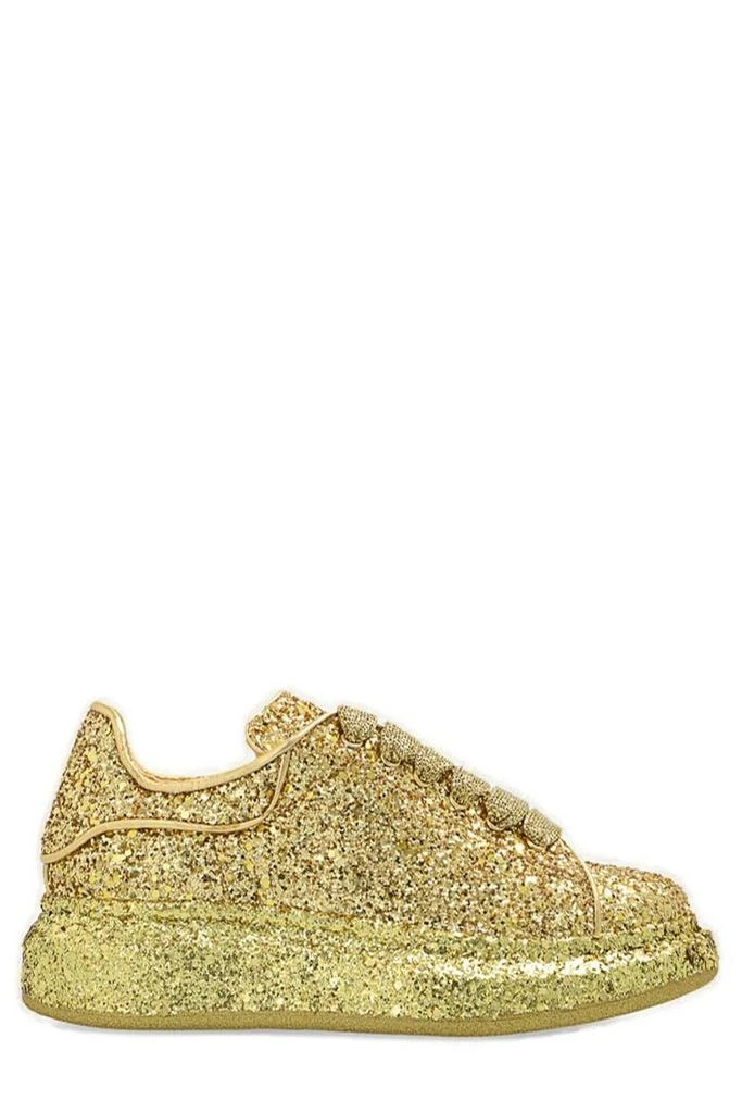 商品Alexander McQueen|Alexander McQueen Kids Glitter Detailed Lace-Up Sneakers,价格¥2732,第1张图片