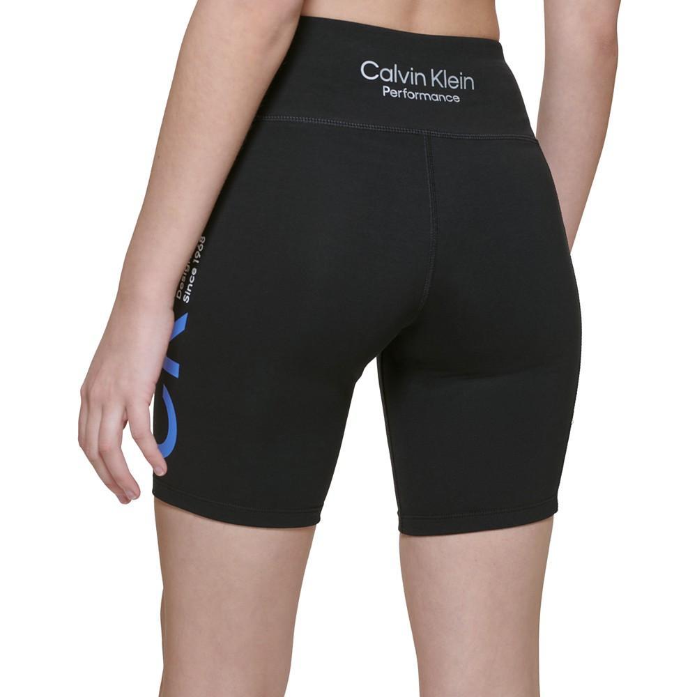 商品Calvin Klein|Women's High-Waisted Logo Bike Shorts,价格¥222,第4张图片详细描述