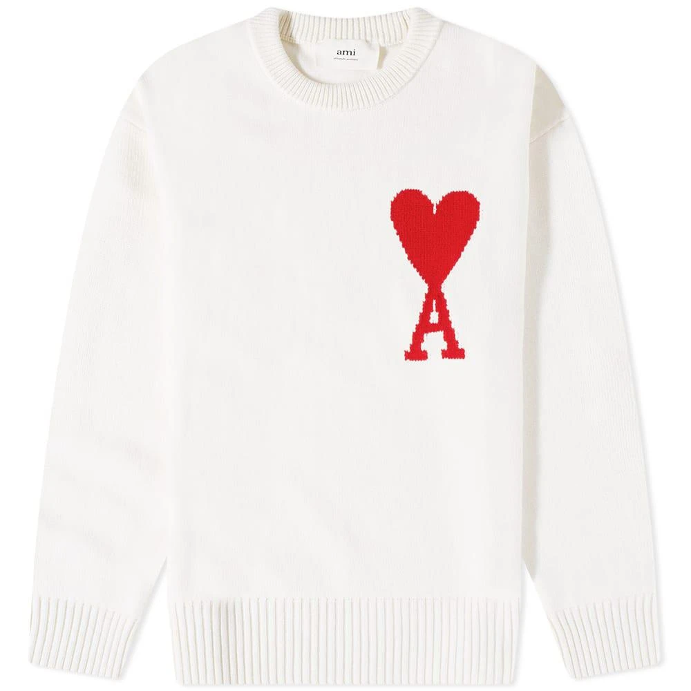 商品AMI|AMI Large A Heart Crew Knit,价格¥4362,第1张图片