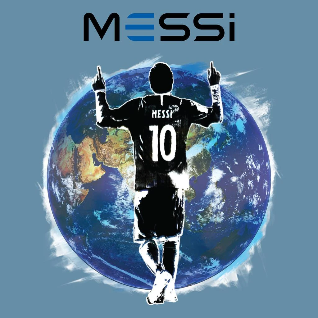 商品Printful|WORLD MESSI SILHOUETTE T-SHIRT,价格¥298,第3张图片详细描述