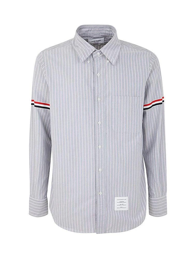 商品Thom Browne|Thom Browne Striped Long-Sleeved Shirt,价格¥3391,第1张图片