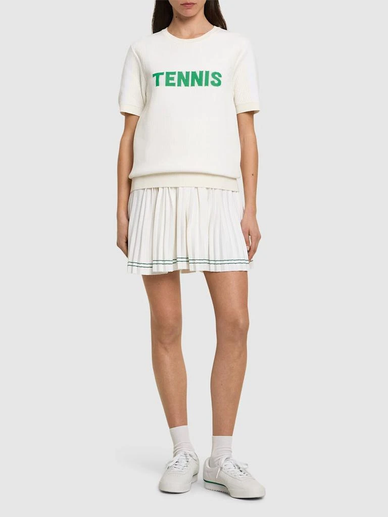 商品Lacoste|Libellule粘胶纤维混纺短袖T恤,价格¥2051,第2张图片详细描述