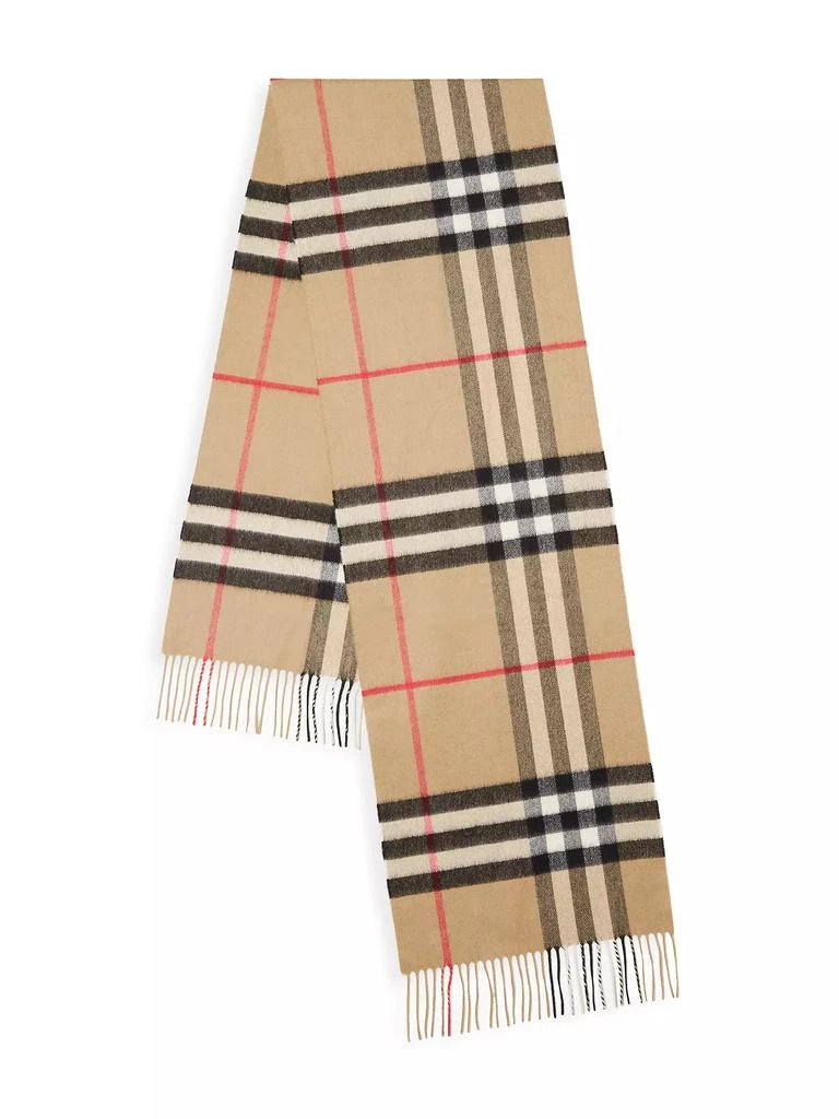 商品Burberry|The Classic Giant Check Cashmere Scarf,价格¥4422,第1张图片