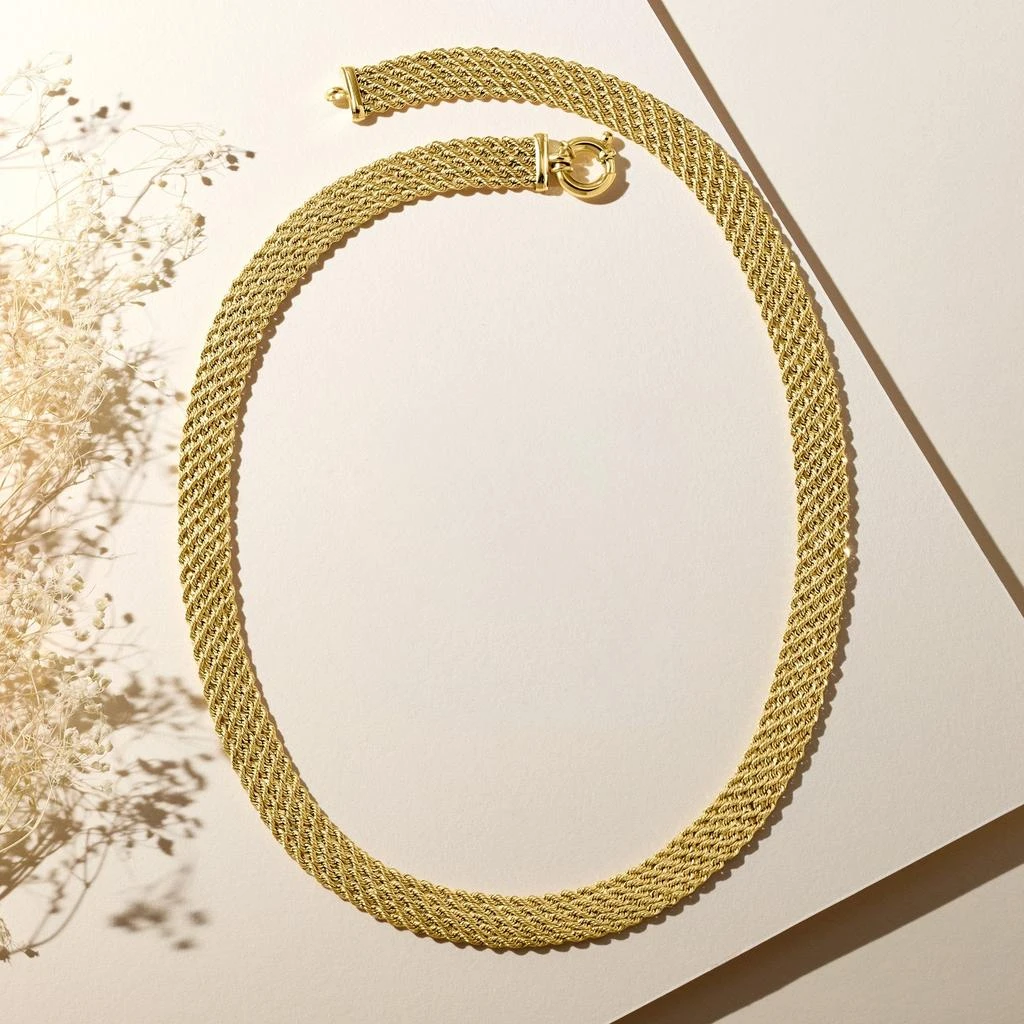 商品Ross-Simons|Italian 14kt Yellow Gold Multi-Row Rope-Chain Necklace,价格¥18829,第3张图片详细描述