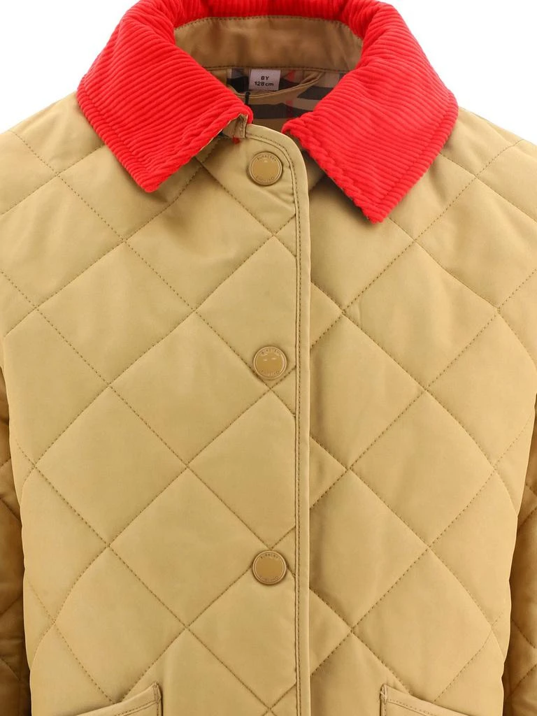 商品Burberry|Burberry Kids Corduroy Collar Diamond Quilted Jacket,价格¥2124,第3张图片详细描述