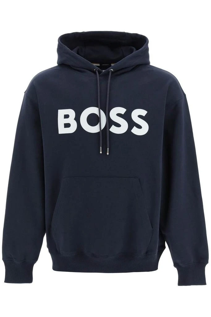 商品Hugo Boss|Boss Hugo Boss Logo Printed Drawstring Hoodie,价格¥646,第1张图片