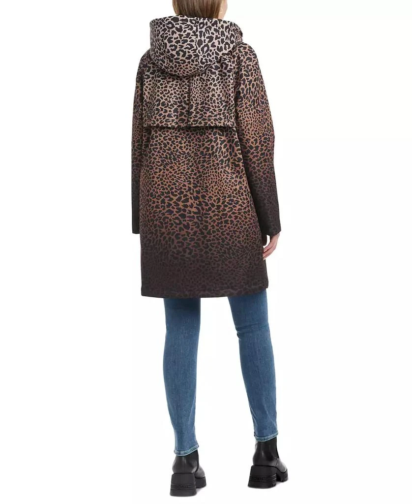 商品Kate Spade|Women's Hooded Leopard-Print A-Line Raincoat,价格¥1780,第2张图片详细描述