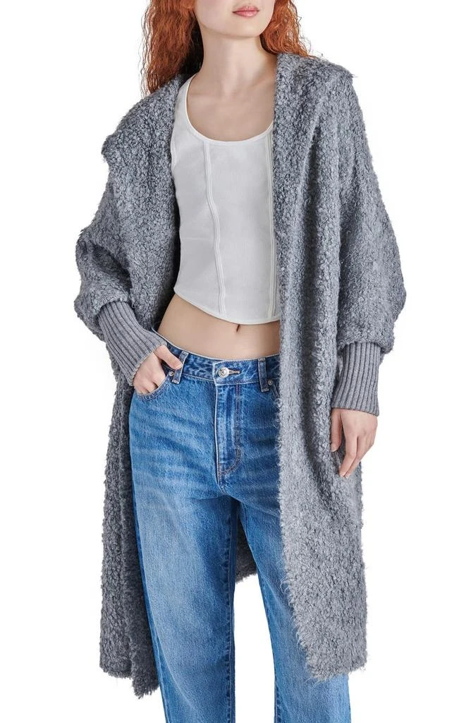 商品Steve Madden|Delsey Hooded Fuzzy Knit Sweater Coat,价格¥265,第1张图片