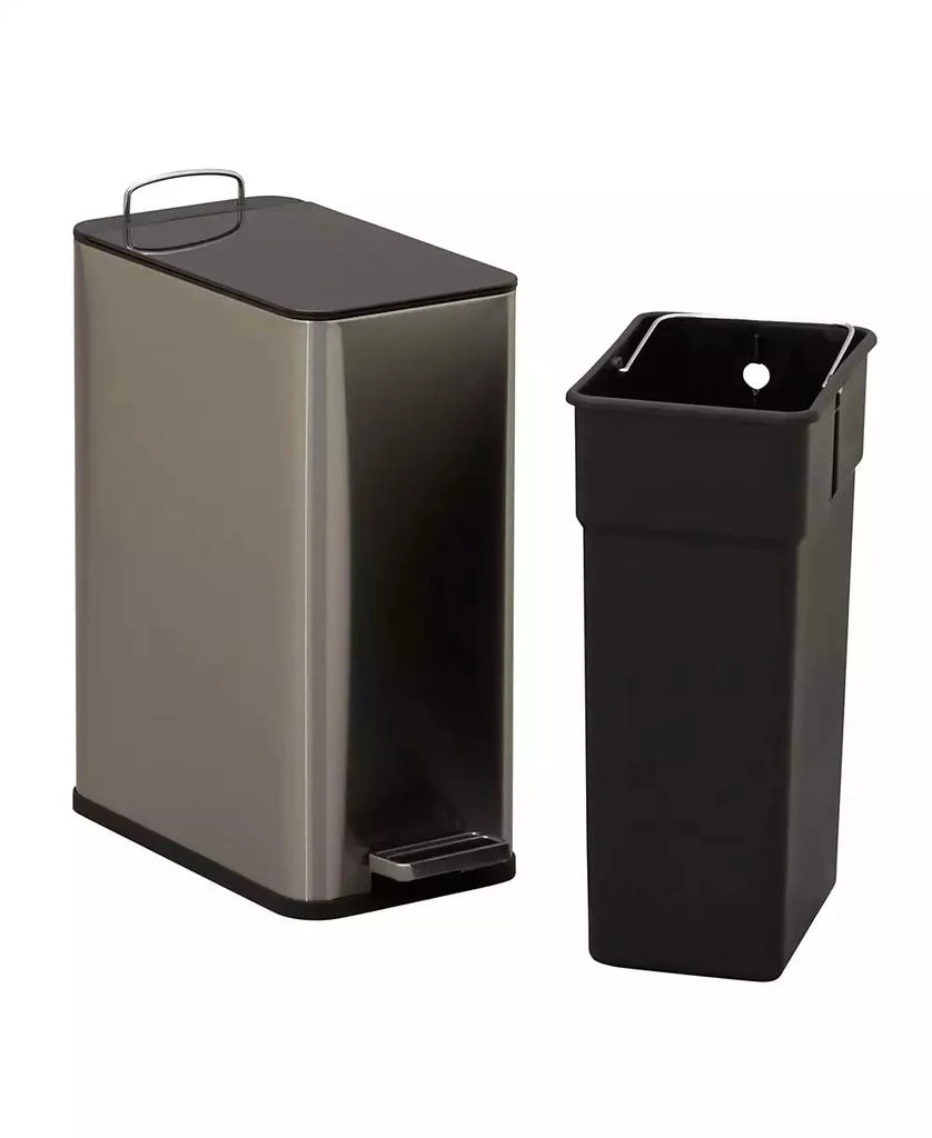 商品Household Essentials|Stainless Steel Slim Trash Can,价格¥462,第3张图片详细描述