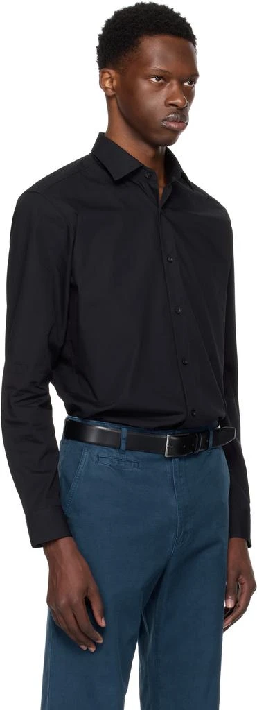 商品Hugo Boss|Black Modern Fit Easy-Iron Cotton Poplin Shirt,价格¥807,第2张图片详细描述