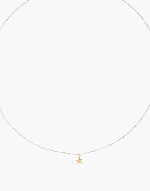 商品Madewell|迷你心形镀金项链,价格¥196,第1张图片