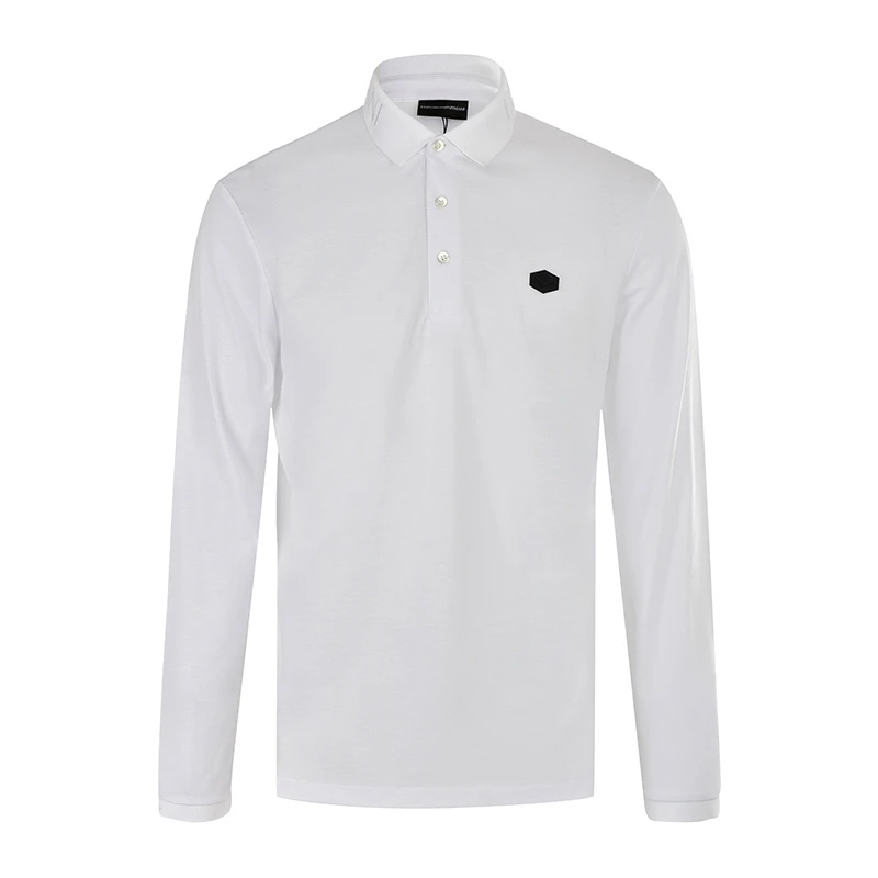 商品Emporio Armani|EMPORIO ARMANI 白色男士POLO衫 6G1FN3-JBQZ-F125,价格¥671,第1张图片