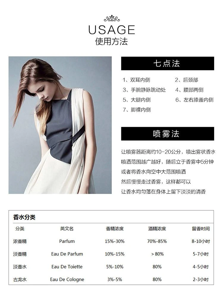 商品Salvatore Ferragamo|欧洲直邮 FERRAGAMO菲拉格慕芭蕾女伶伊人女士EDP浓香水50ml持久,价格¥830,第4张图片详细描述
