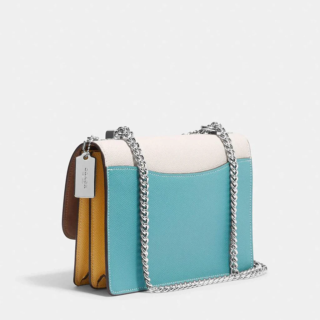 商品Coach|Coach White/Blue Leather Klare Crossbody Bag,价格¥5279,第2张图片详细描述