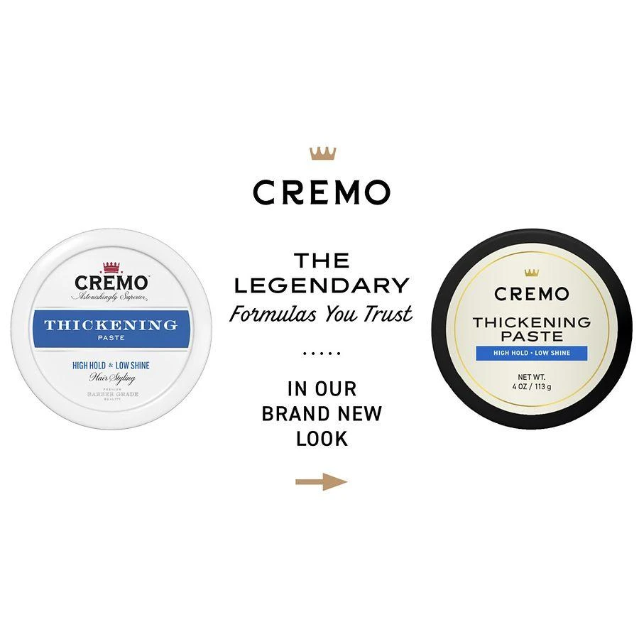 商品Cremo|Hairstyling Thickening Paste for Men, High Hold with Low Shine,价格¥146,第3张图片详细描述