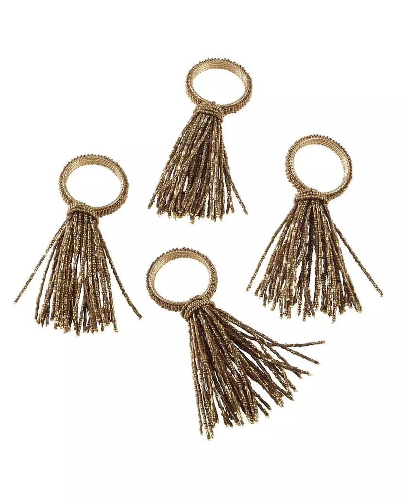 商品Saro Lifestyle|Beaded Spray Design Event Napkin Ring, Set of 4,价格¥287,第5张图片详细描述