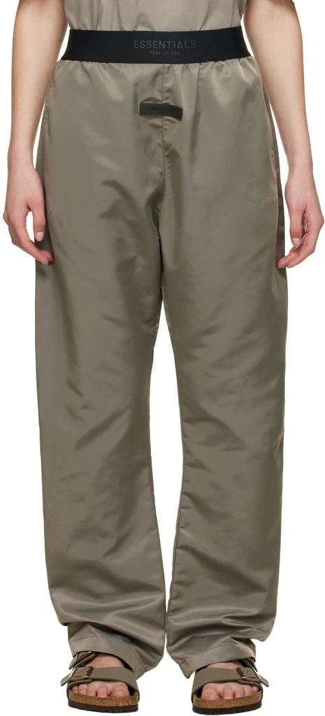 商品Essentials|Taupe Nylon Trousers,价格¥332,第1张图片
