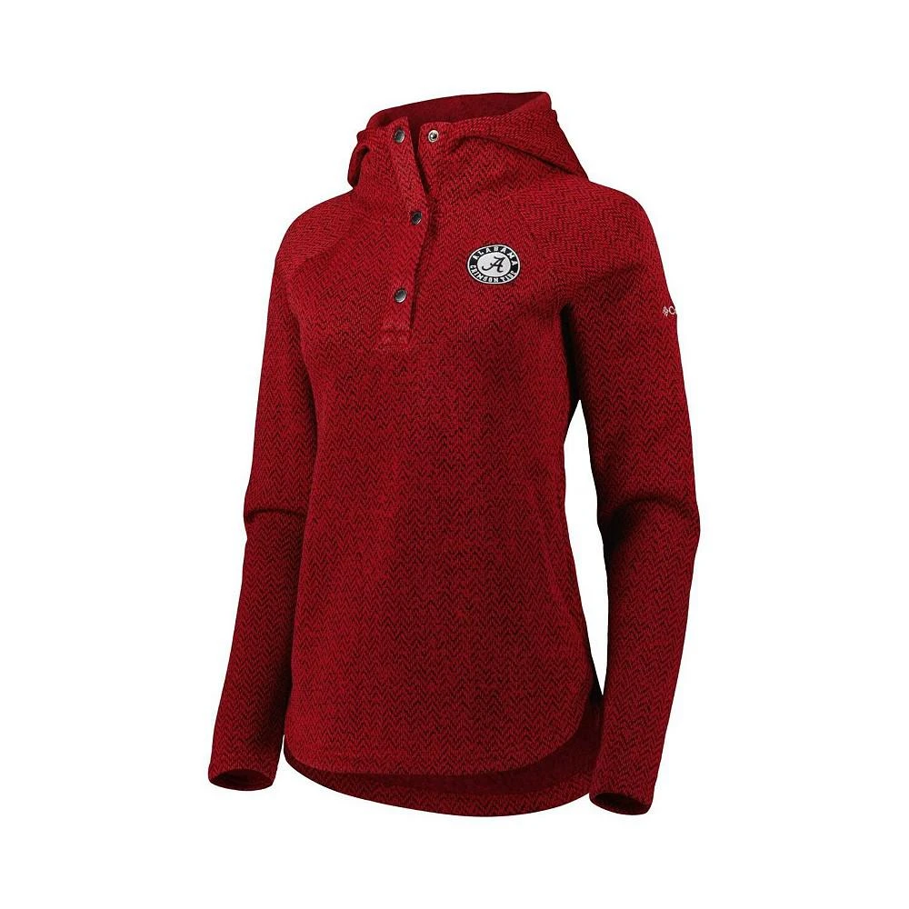 商品Columbia|Women's Crimson Alabama Crimson Tide Darling Days Raglan Fleece Pullover Hoodie,价格¥640,第2张图片详细描述