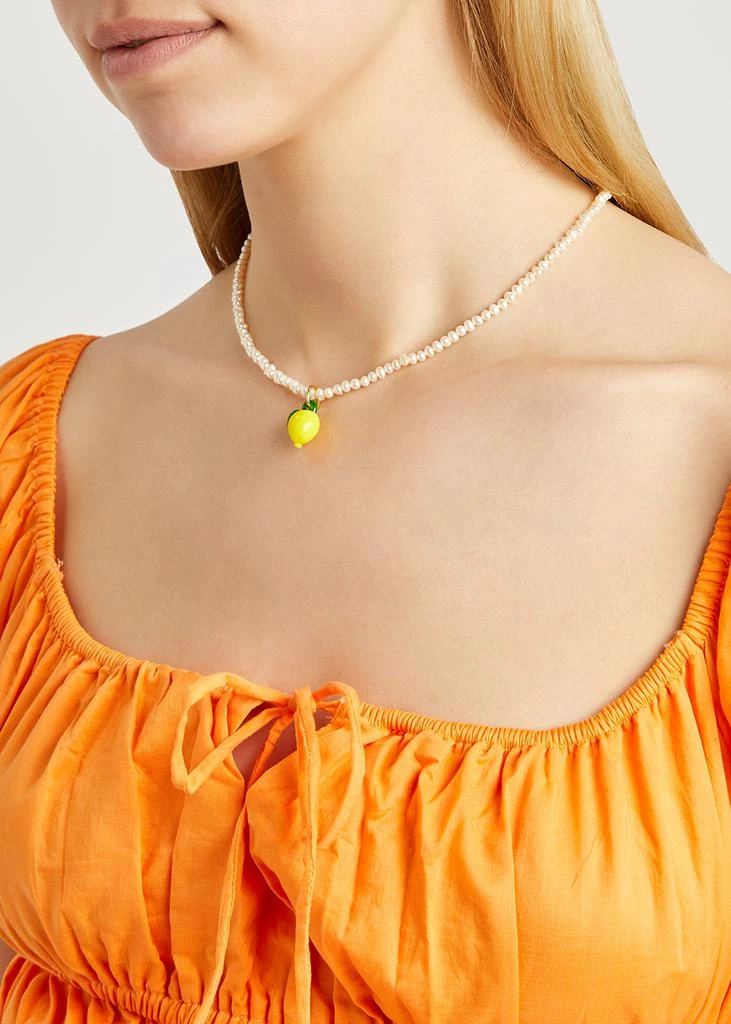 商品Sandralexandra|Lemon beaded pearl necklace,价格¥875,第2张图片详细描述