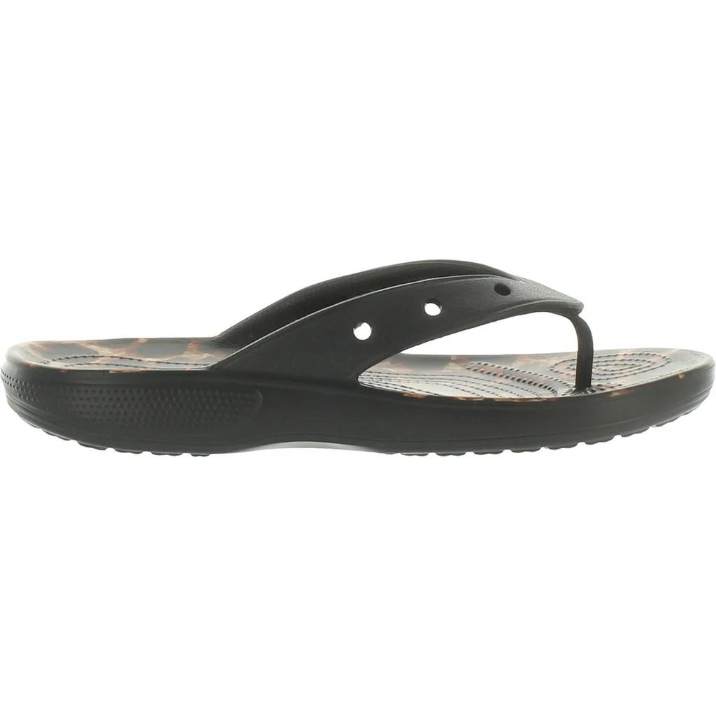 商品Crocs|Crocs Womens Animal Remix Leopard Print Slip-On Flip-Flops,价格¥130,第2张图片详细描述