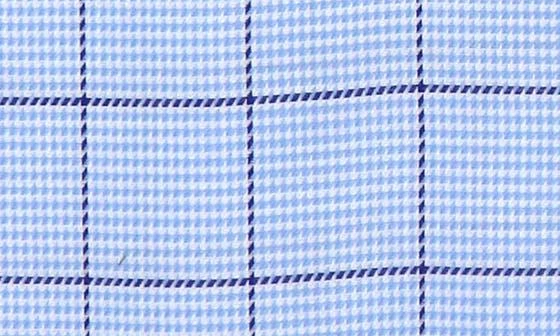 商品Lorenzo Uomo|Oxford Windowpane Trim Fit Dress Shirt,价格¥378,第4张图片详细描述