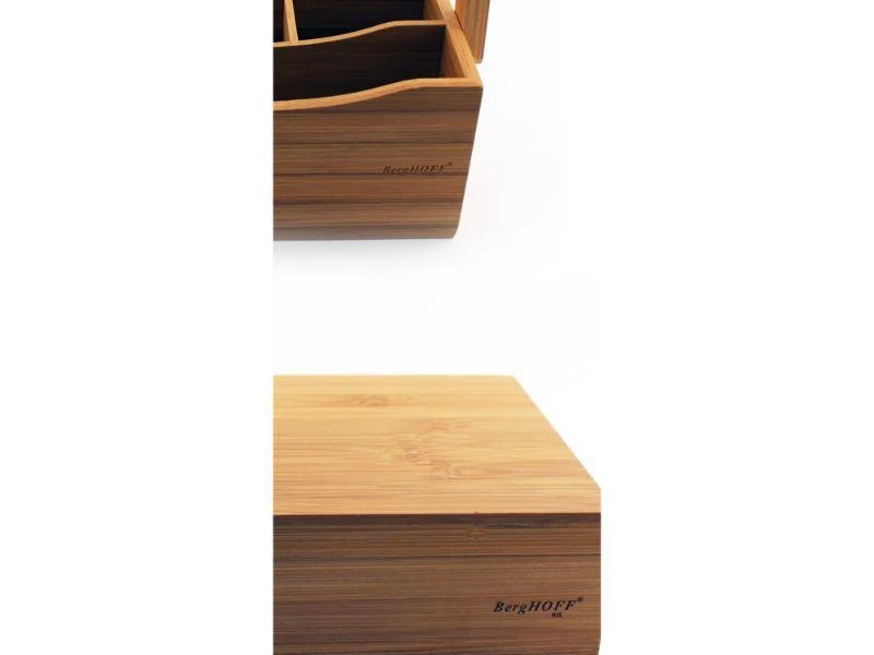 商品BergHOFF|Bamboo Tea Box Set 2pc (Flatware Caddy 9.75" & Tea Box 12"),价格¥435,第2张图片详细描述