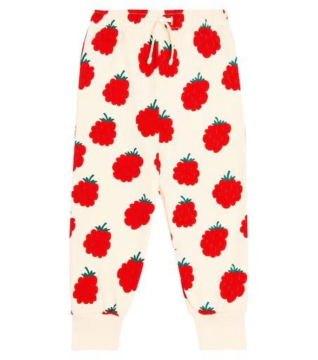 商品Tinycottons|Raspberries cotton jersey sweatpants,价格¥386,第1张图片